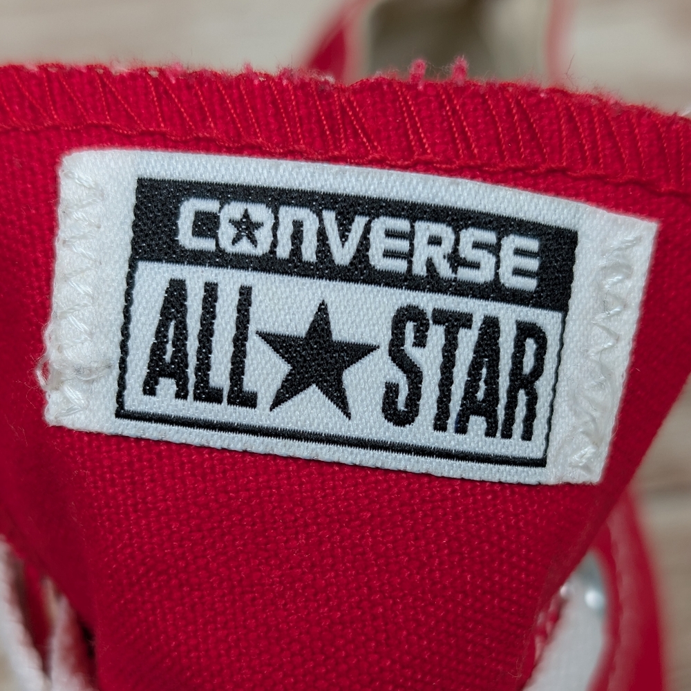 Converse All Star Chuck Taylor Low Top Red Sneakers Tennis Shoes Men's 10 - Picture 12 of 15